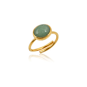 Δαχτυλίδι με πέτρα Verde Big χρυσό