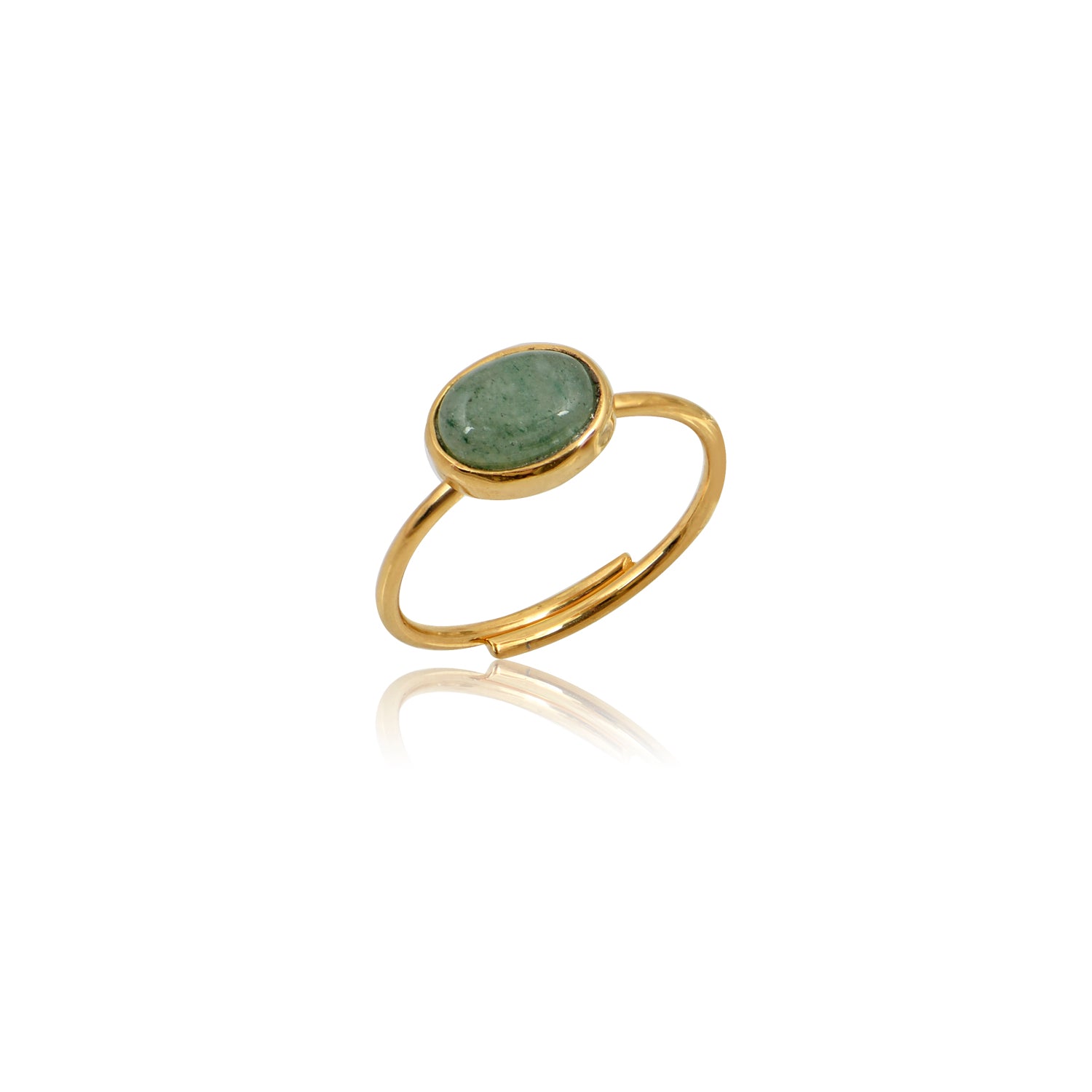Δαχτυλίδι με πέτρα Verde Small χρυσό